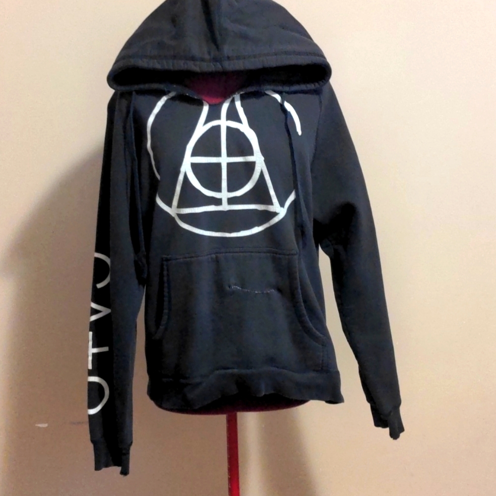 Unique black hoodie